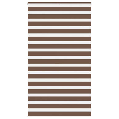 Zebra rolgordijn 120x230 cm stofbreedte 115,9cm polyester bruin