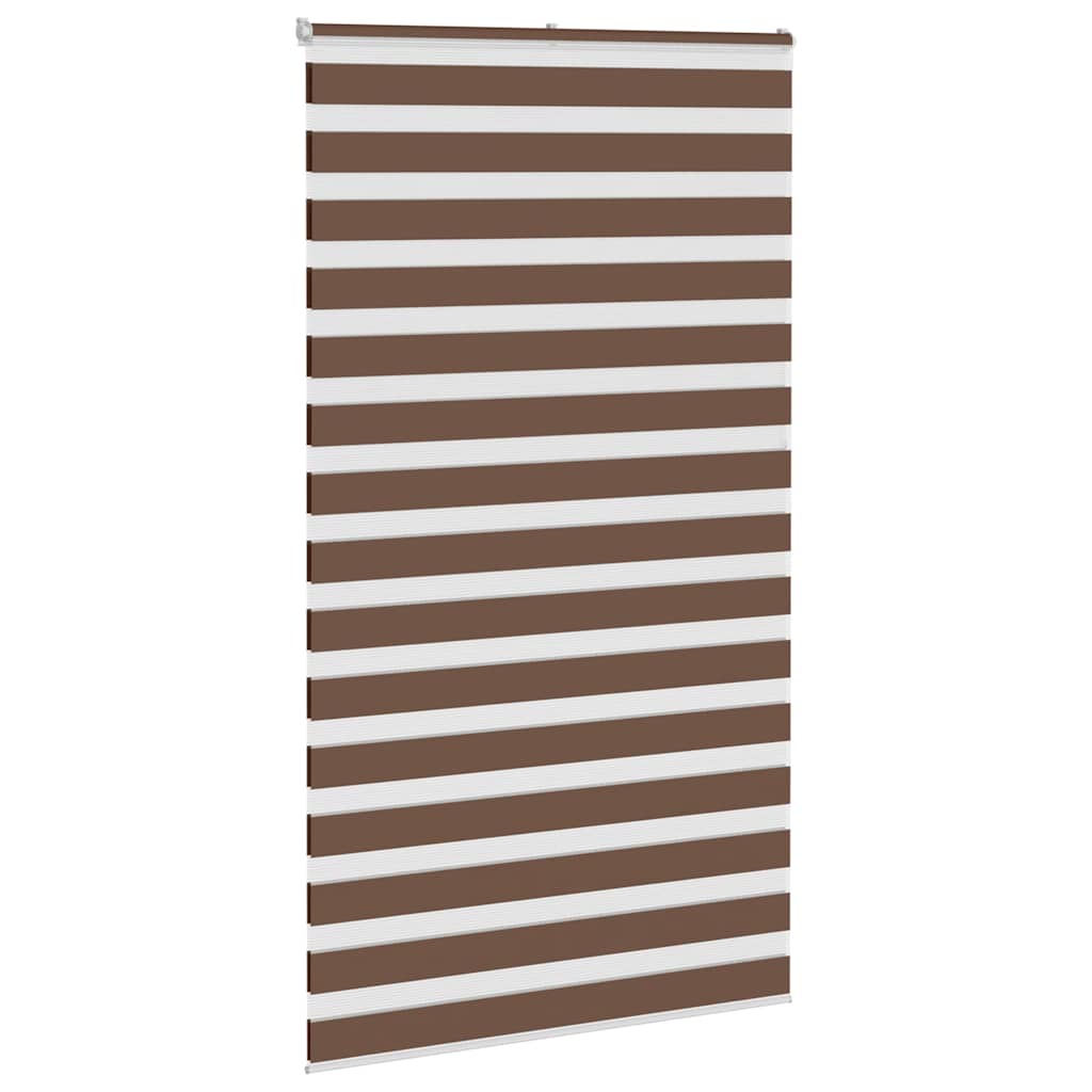 Zebra rolgordijn 120x230 cm stofbreedte 115,9cm polyester bruin