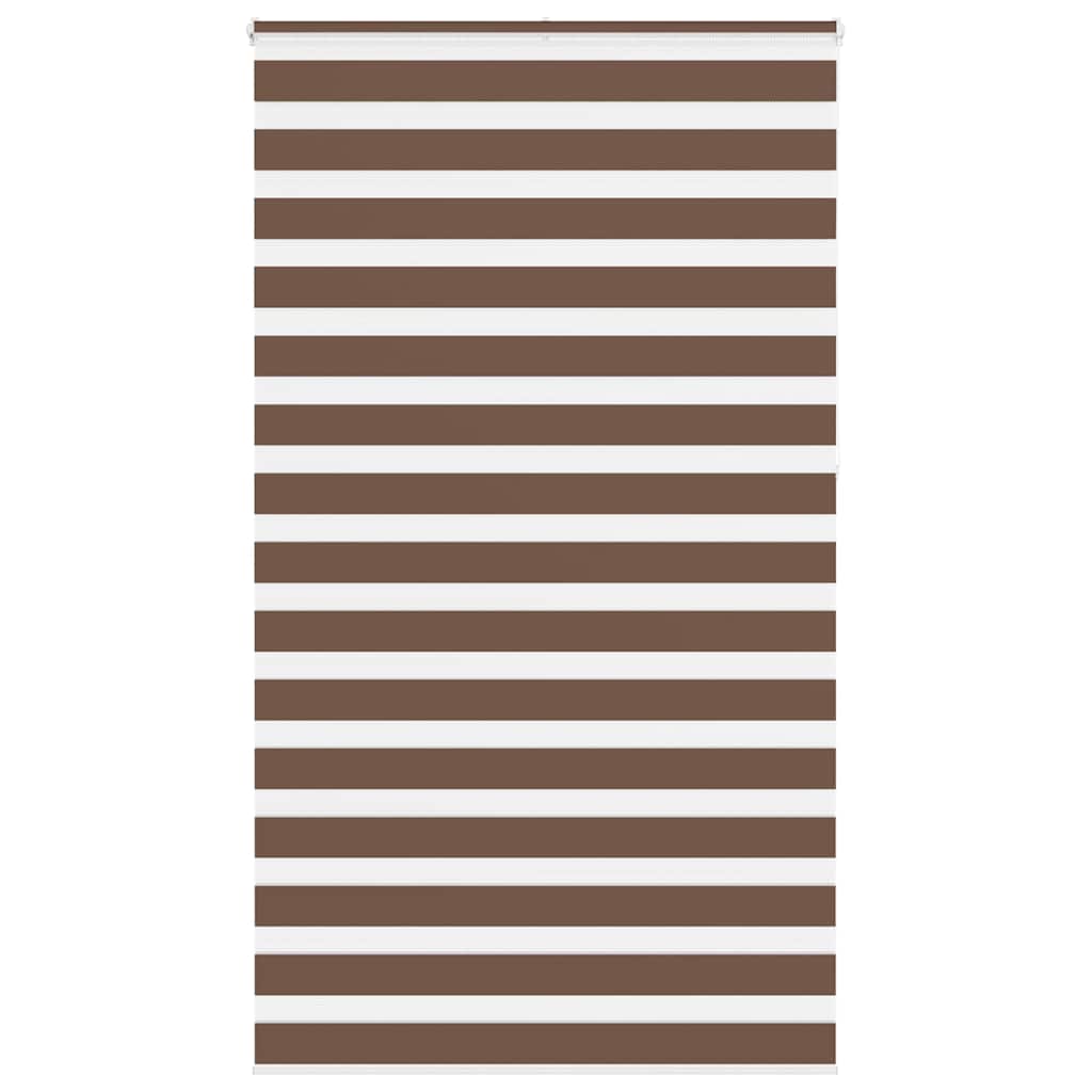 Zebra rolgordijn 125x230 cm stofbreedte 120,9cm polyester bruin