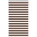 Zebra rolgordijn 125x230 cm stofbreedte 120,9cm polyester bruin