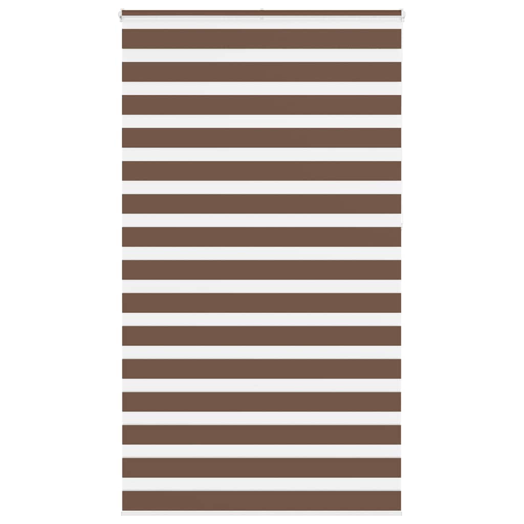 Zebra rolgordijn 130x230 cm stofbreedte 125,9cm polyester bruin
