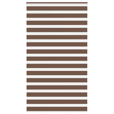Zebra rolgordijn 130x230 cm stofbreedte 125,9cm polyester bruin