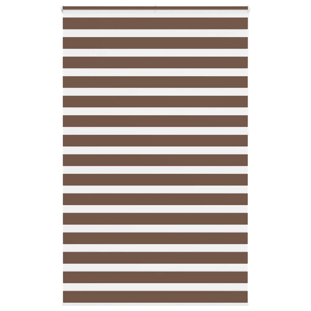 Zebra rolgordijn 140x230 cm stofbreedte 135,9cm polyester bruin