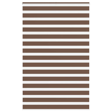 Zebra rolgordijn 140x230 cm stofbreedte 135,9cm polyester bruin