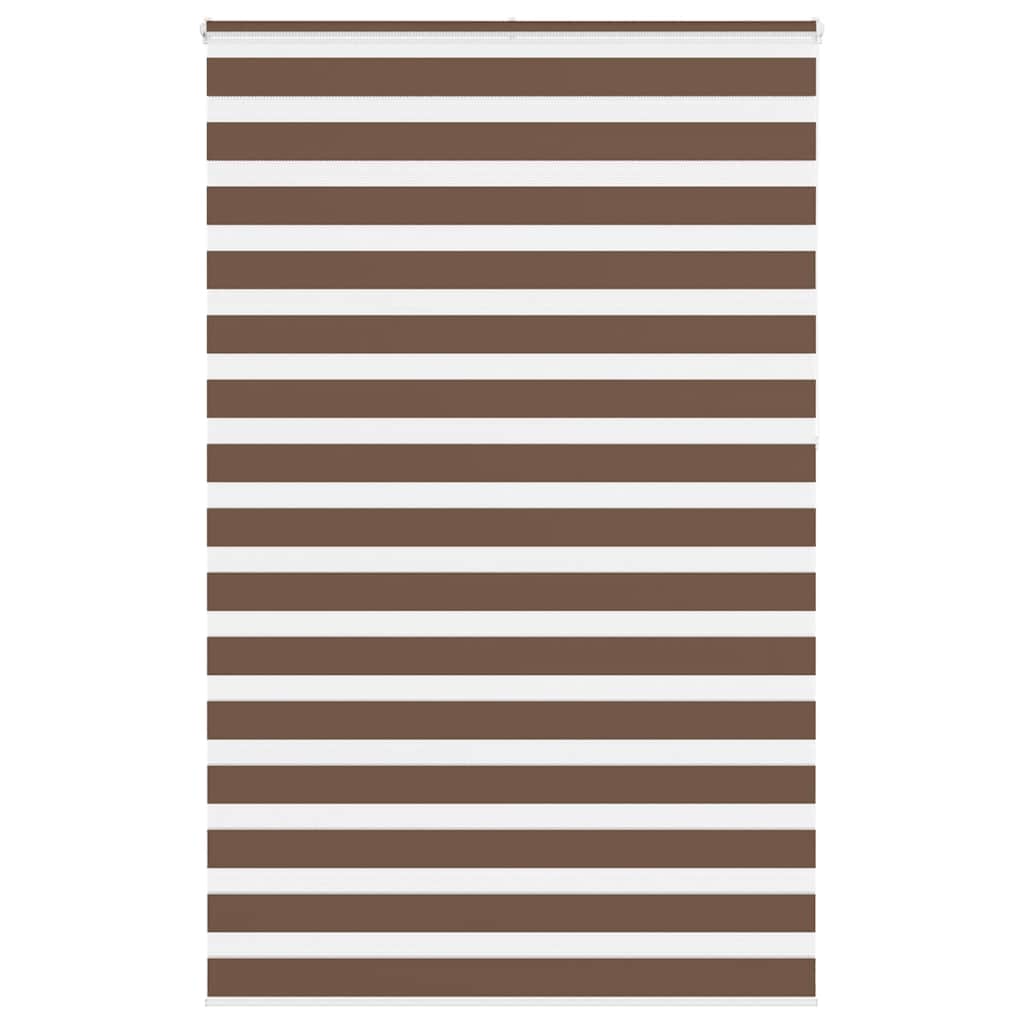 Zebra rolgordijn 145x230 cm stofbreedte 140,9cm polyester bruin