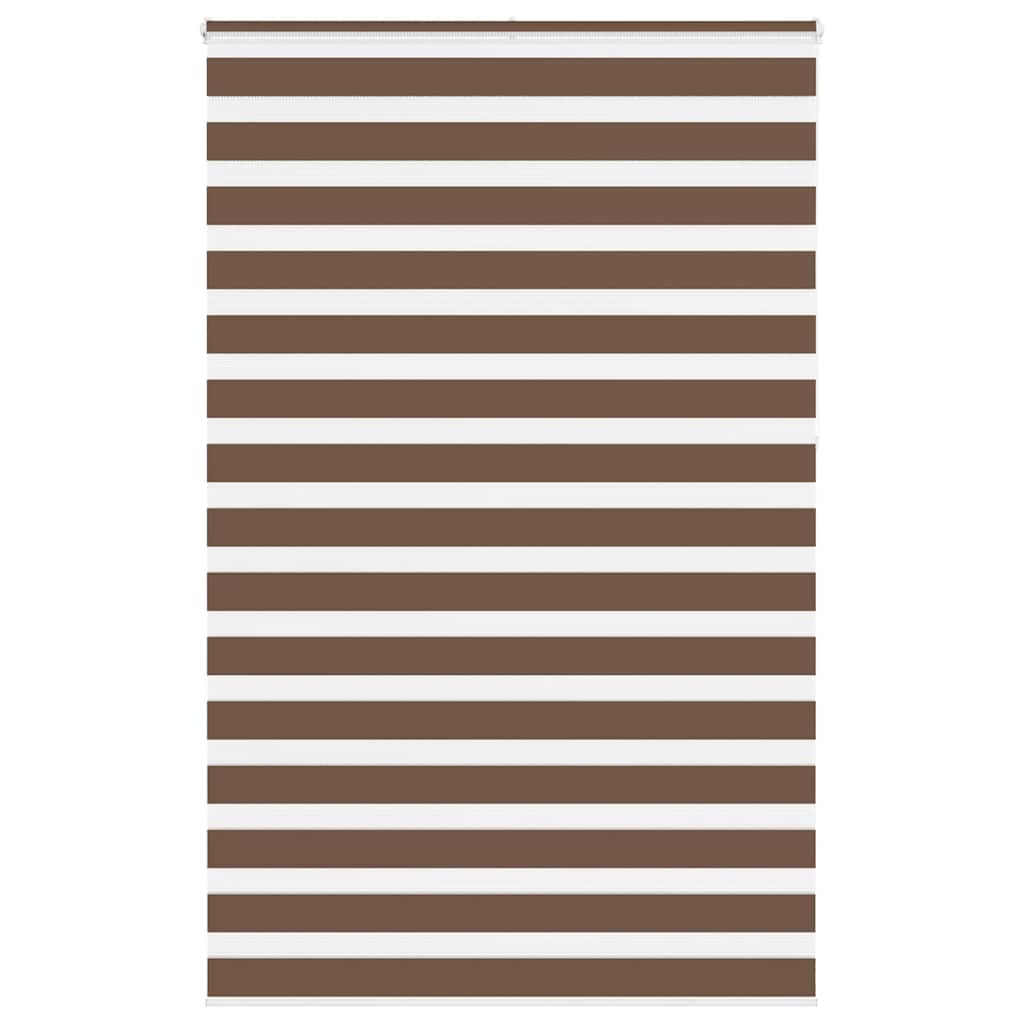 Zebra rolgordijn 150x230 cm stofbreedte 145,9cm polyester bruin
