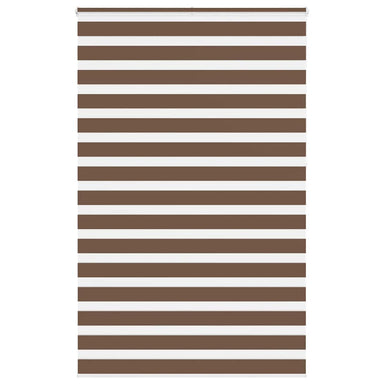 Zebra rolgordijn 150x230 cm stofbreedte 145,9cm polyester bruin
