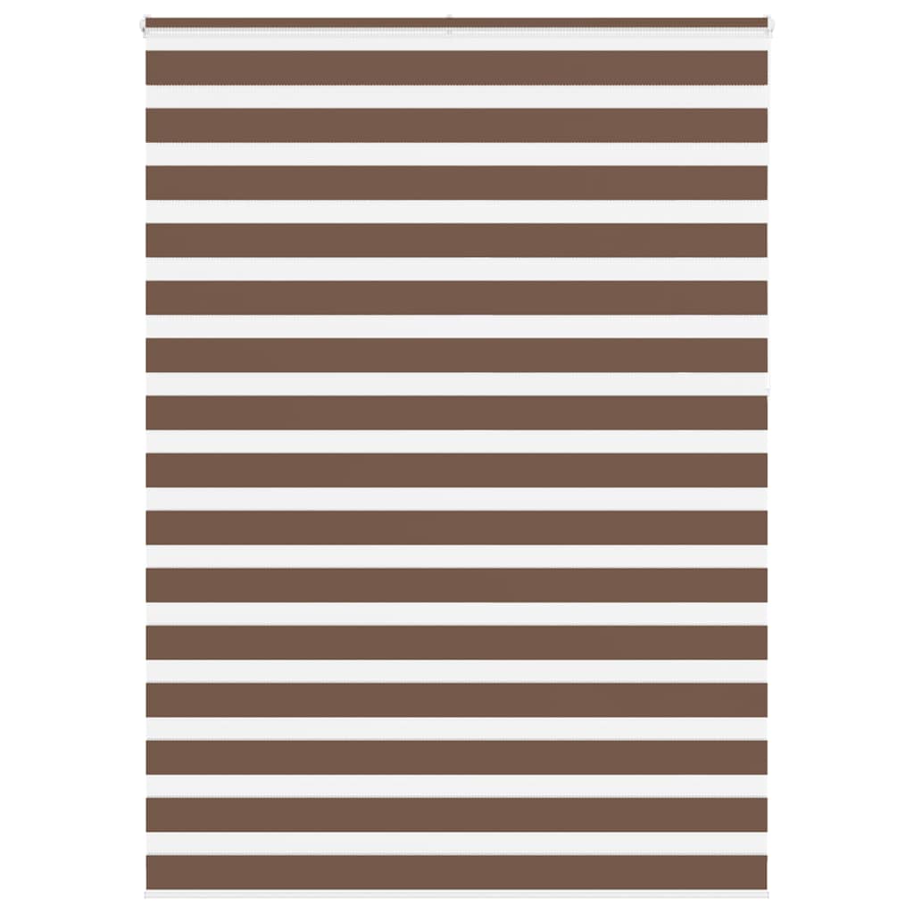 Zebra rolgordijn 160x230 cm stofbreedte 155,9cm polyester bruin