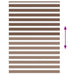Zebra rolgordijn 160x230 cm stofbreedte 155,9cm polyester bruin