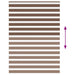 Zebra rolgordijn 165x230 cm stofbreedte 160,9cm polyester bruin