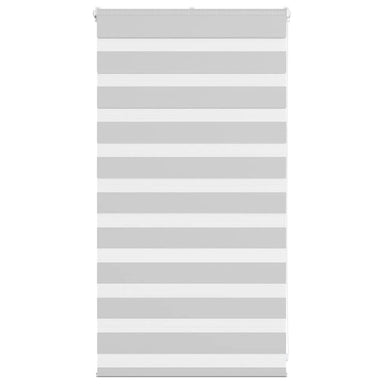 Zebra rolgordijn 70x100 cm stofbreedte 65,9 cm lichtgrijs