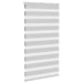 Zebra rolgordijn 70x100 cm stofbreedte 65,9 cm lichtgrijs
