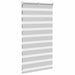 Zebra rolgordijn 70x100 cm stofbreedte 65,9 cm lichtgrijs