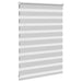 Zebra rolgordijn 100x100 cm stofbreedte 95,9 cm lichtgrijs