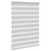 Zebra rolgordijn 105x100 cm stofbreedte 100,9 cm lichtgrijs