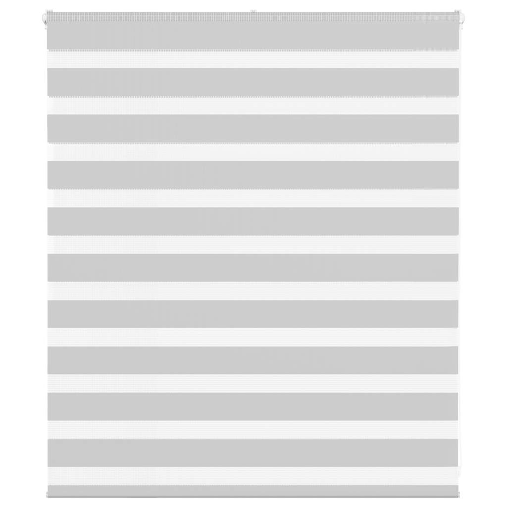 Zebra rolgordijn 120x100 cm stofbreedte 115,9 cm lichtgrijs