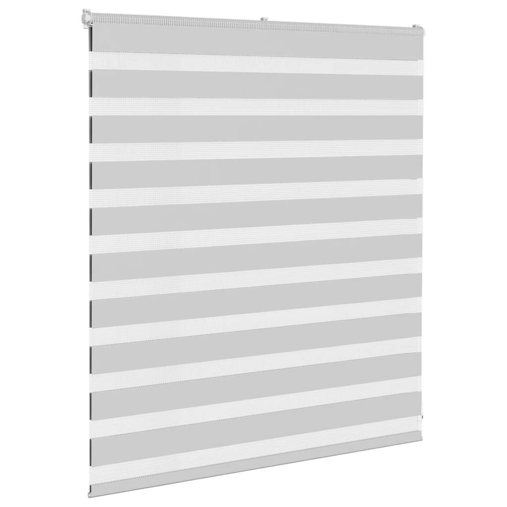 Zebra rolgordijn 120x100 cm stofbreedte 115,9 cm lichtgrijs