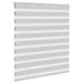 Zebra rolgordijn 135x100 cm stofbreedte 130,9 cm lichtgrijs