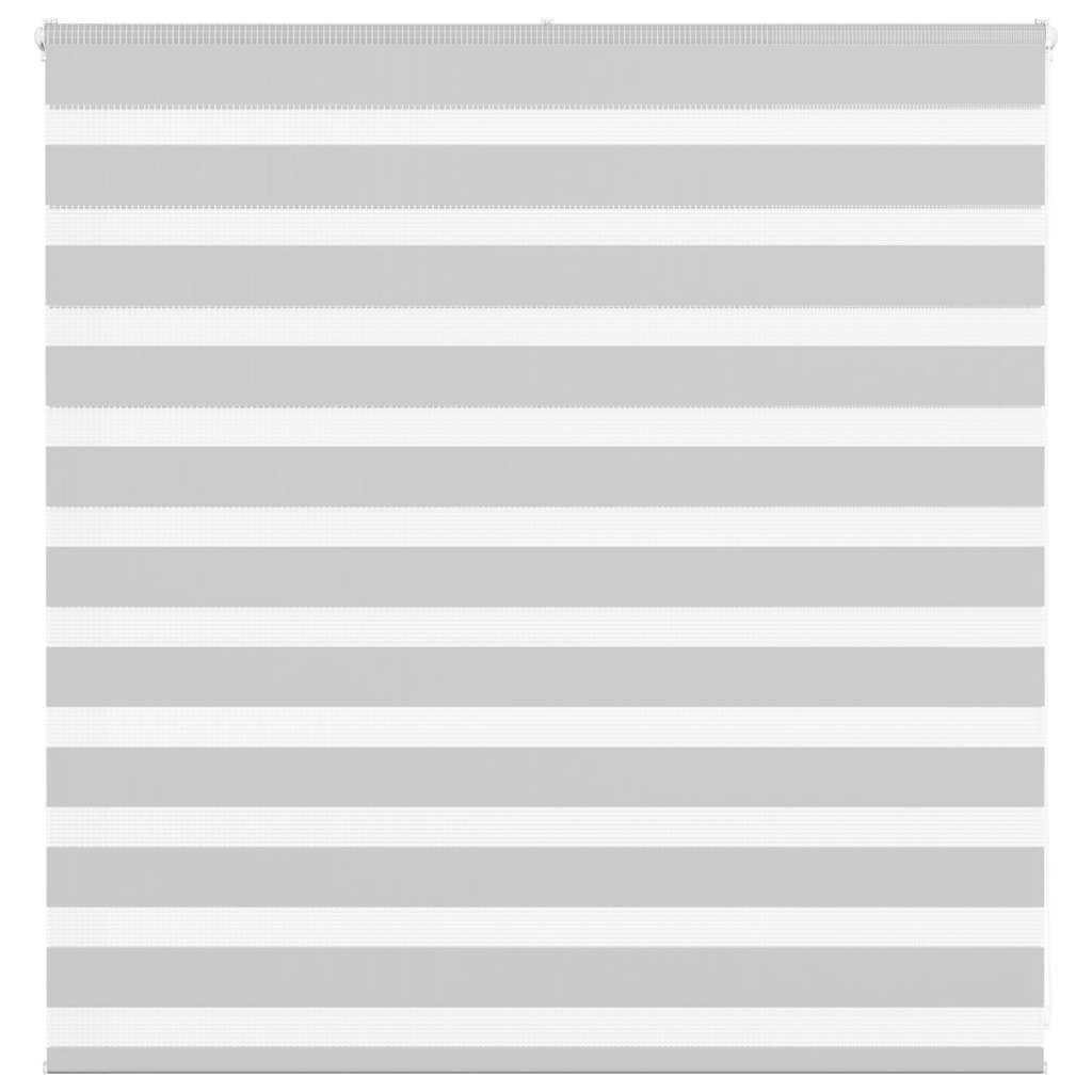 Zebra rolgordijn 140x100 cm stofbreedte 135,9 cm lichtgrijs