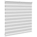 Zebra rolgordijn 140x100 cm stofbreedte 135,9 cm lichtgrijs