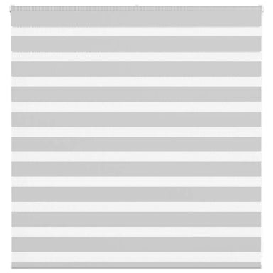 Zebra rolgordijn 145x100 cm stofbreedte 140,9 cm lichtgrijs