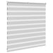 Zebra rolgordijn 145x100 cm stofbreedte 140,9 cm lichtgrijs