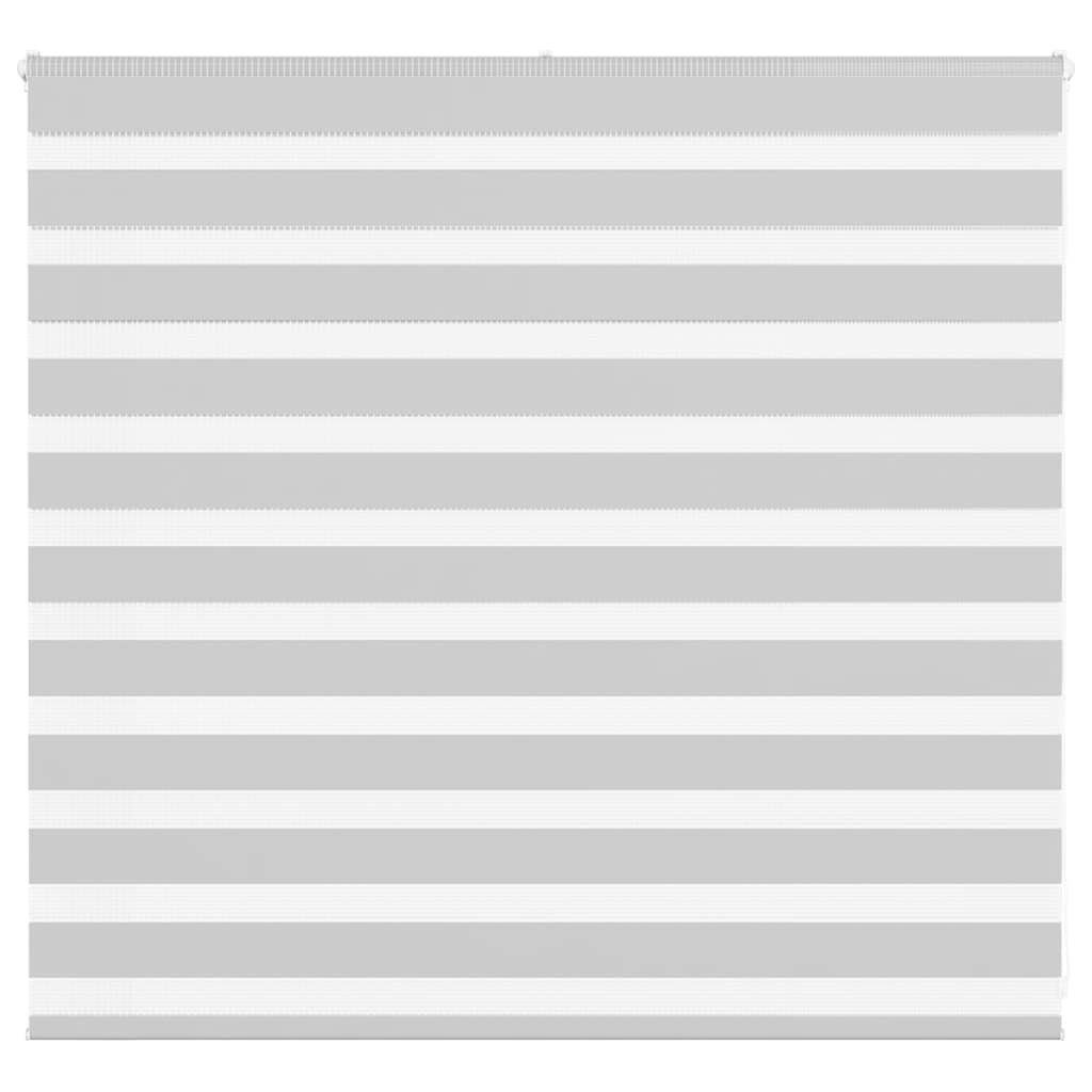Zebra rolgordijn 155x100 cm stofbreedte 150,9 cm lichtgrijs
