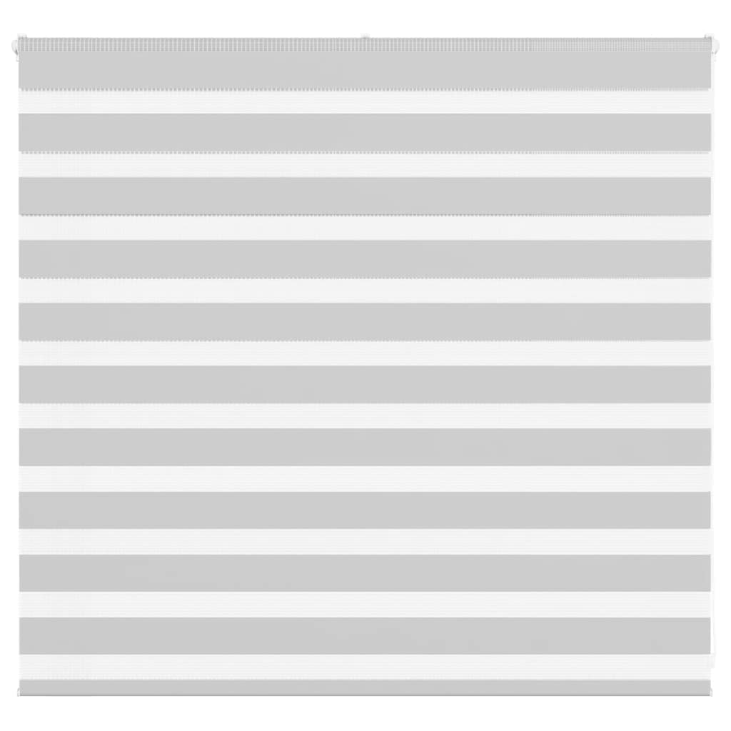 Zebra rolgordijn 160x100 cm stofbreedte 155,9 cm lichtgrijs
