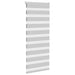 Zebra rolgordijn 55x150 cm stofbreedte 50,9 cm lichtgrijs