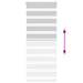 Zebra rolgordijn 60x150 cm stofbreedte 55,9 cm lichtgrijs