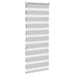 Zebra rolgordijn 65x150 cm stofbreedte 60,9 cm lichtgrijs