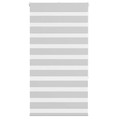 Zebra rolgordijn 70x150 cm stofbreedte 65,9 cm lichtgrijs