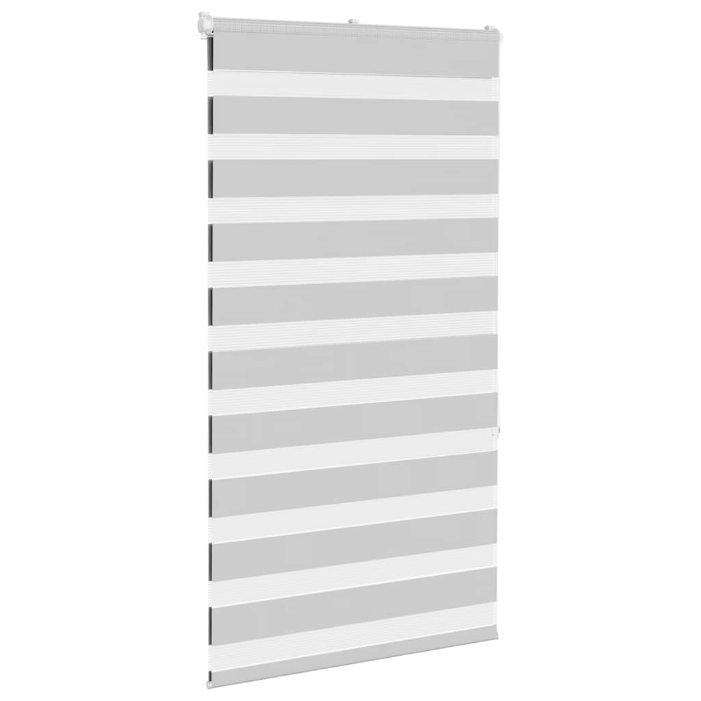Zebra rolgordijn 70x150 cm stofbreedte 65,9 cm lichtgrijs