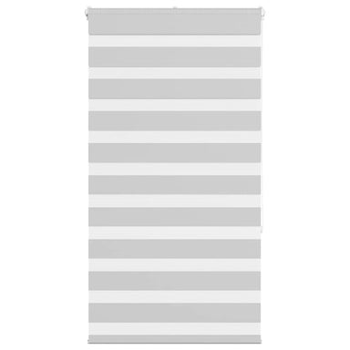 Zebra rolgordijn 75x150 cm stofbreedte 70,9 cm lichtgrijs