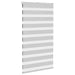 Zebra rolgordijn 75x150 cm stofbreedte 70,9 cm lichtgrijs