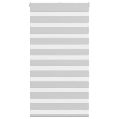 Zebra rolgordijn 80x150 cm stofbreedte 75,9 cm lichtgrijs