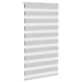 Zebra rolgordijn 80x150 cm stofbreedte 75,9 cm lichtgrijs