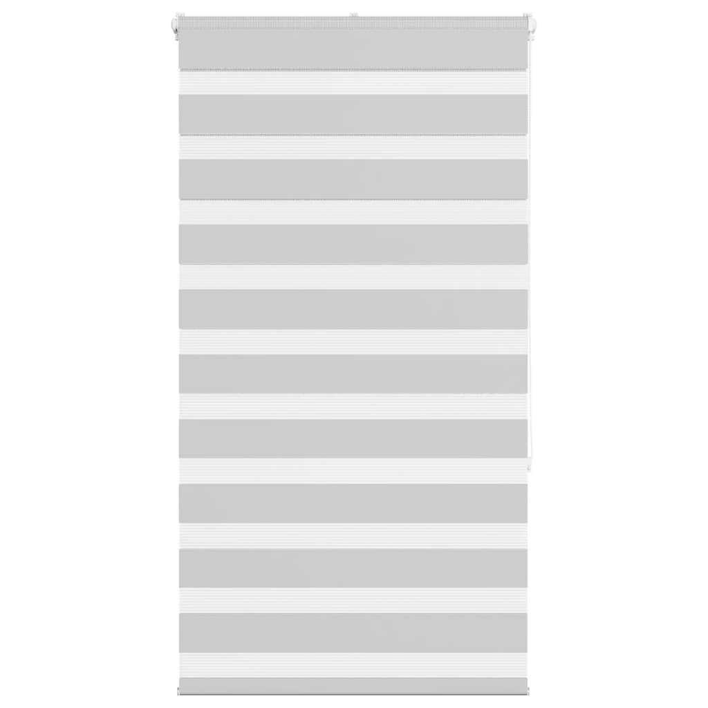 Zebra rolgordijn 90x150 cm stofbreedte 85,9 cm lichtgrijs