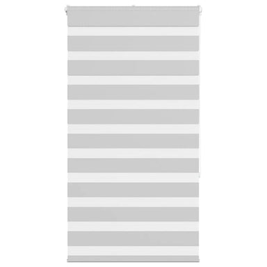 Zebra rolgordijn 90x150 cm stofbreedte 85,9 cm lichtgrijs