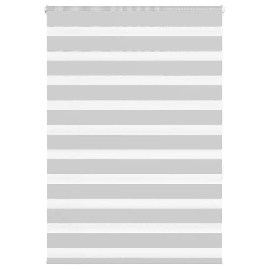 Zebra rolgordijn 95x150 cm stofbreedte 90,9 cm lichtgrijs