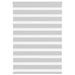 Zebra rolgordijn 95x150 cm stofbreedte 90,9 cm lichtgrijs