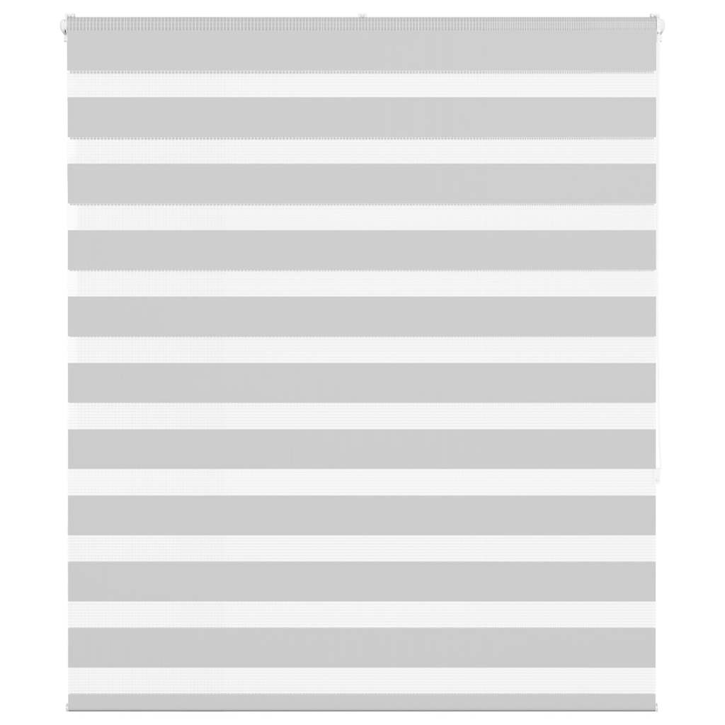Zebra rolgordijn 120x150 cm stofbreedte 115,9 cm lichtgrijs