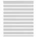 Zebra rolgordijn 105x150 cm stofbreedte 100,9 cm lichtgrijs