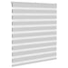 Zebra rolgordijn 105x150 cm stofbreedte 100,9 cm lichtgrijs