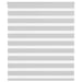 Zebra rolgordijn 130x150 cm stofbreedte 125,9 cm lichtgrijs