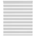 Zebra rolgordijn 135x150 cm stofbreedte 130,9 cm lichtgrijs