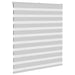 Zebra rolgordijn 135x150 cm stofbreedte 130,9 cm lichtgrijs