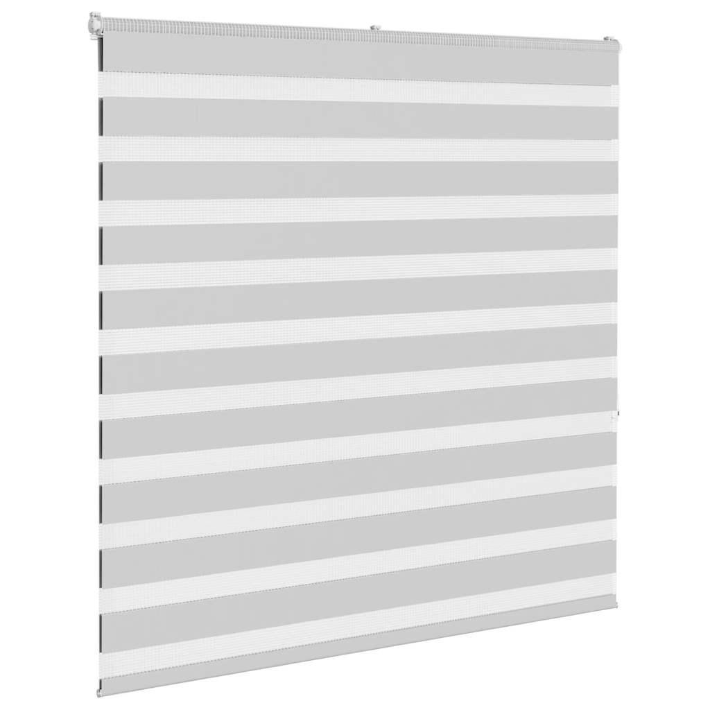 Zebra rolgordijn 145x150 cm stofbreedte 140,9 cm lichtgrijs