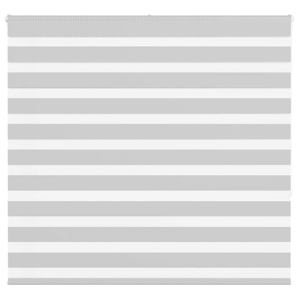 Zebra rolgordijn 160x150 cm stofbreedte 155,9 cm lichtgrijs