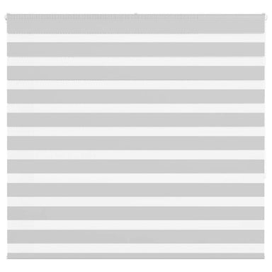 Zebra rolgordijn 165x150 cm stofbreedte 160,9 cm lichtgrijs
